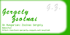 gergely zsolnai business card